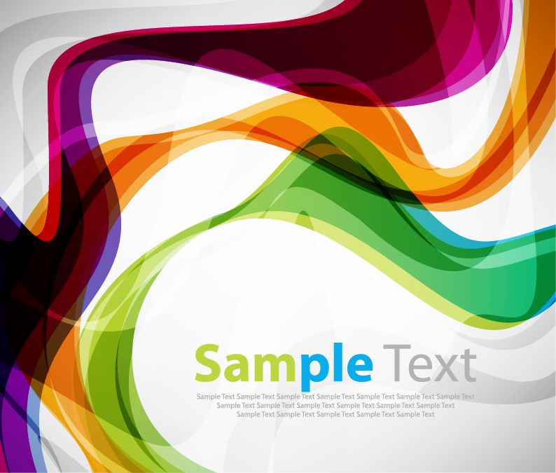 free vector Colorful Curve Vector Background